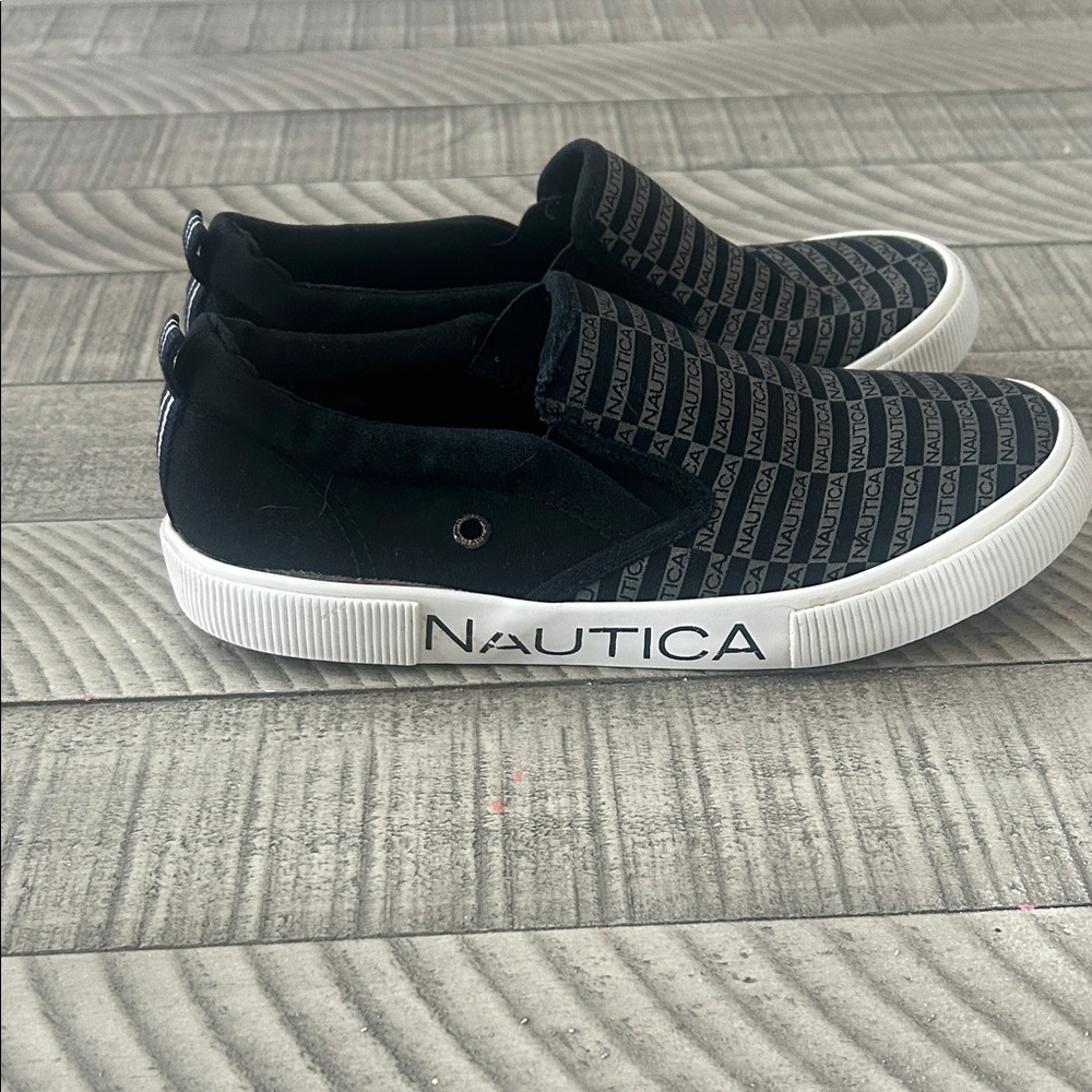 Nautica Black and White Kids Sneakers